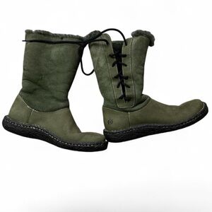 Born Women's Green Suede Boots